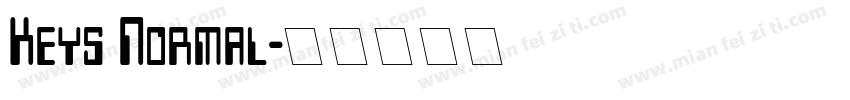 Keys Normal字体转换